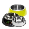 Comederos y bebederos de acero inoxidable para perros – platos metálicos duraderos y seguros para alimentar y dar agua a tu perro.