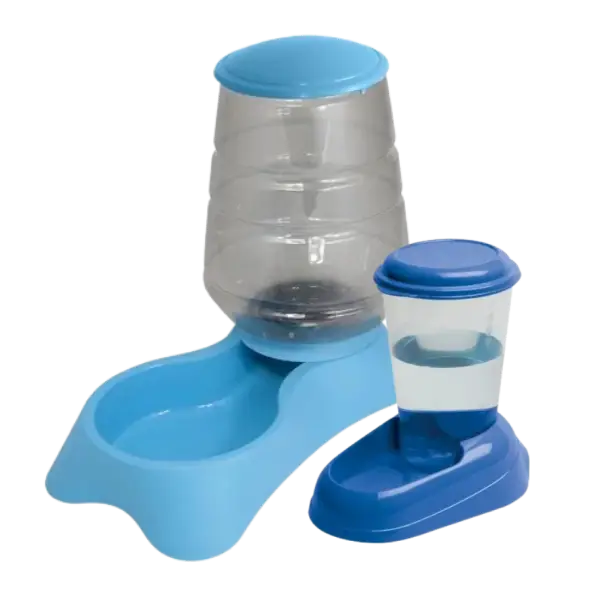 Comedores y Bebederos de Fuentes para perro Comederos y bebederos automáticos tipo fuente para perros – dispensadores de agua y comida para hidratación constante.