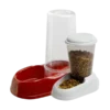Comederos y bebederos de tolva para perros – dispensadores automáticos de croquetas y agua para alimentación constante.