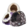 Iglús para perros – camas cerradas y térmicas tipo cueva para el descanso cálido y seguro de perros pequeños.