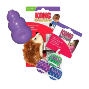 Juguetes para gato KONG, peluches con catnip, pelotas y juguetes interactivos para gatos activos.