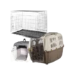 Transportines y jaulas de viaje para perros – cajas rígidas y jaulas plegables para transportar perros con seguridad y confort.