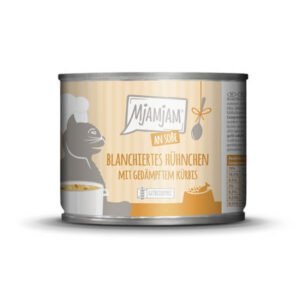 MjAMjAM Pollo Blanqueado Con Calabaza Al Vapor Y Salsa Para Gatos