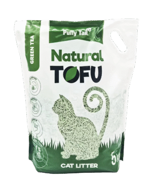 Puffy Tail Arena De Tofu Té Verde 1.5mm Gato