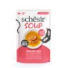 Schesir salmón rosado en sopa comida húmeda complementaria gato