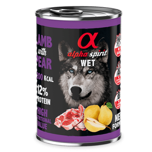 Alpha Spirit Pate de Cordero con Pera (400gr)$$