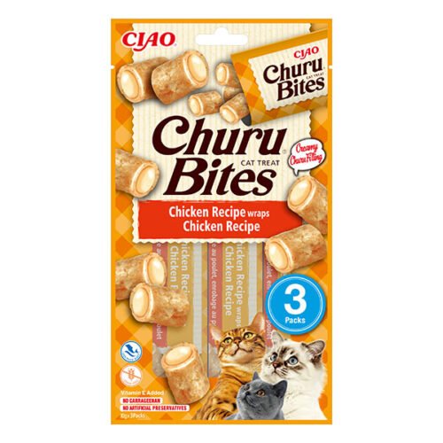 Churu Cat Bites Receta de Pollo 3x30g