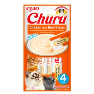 Churu Cat Receta de Pollo con Buey 4x14g