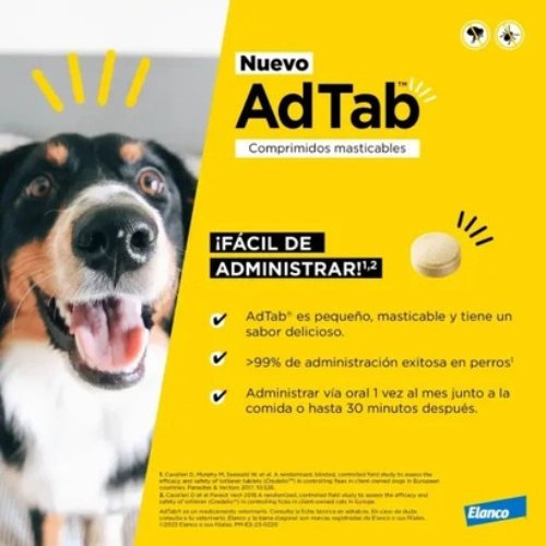Elanco Adtab Comprimidos Masticables Para Perros 22-45 Kg