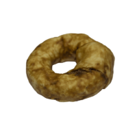 anillo masticable marrón para perro con pollo y colágeno