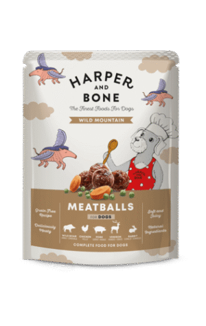 Harper & Bone Albóndigas húmedas Wild Mountain 300 g para perro