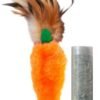 Kong Refillable Feather Top Carrot juguete con catnip para gatos
