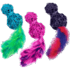 Kong Wubba Wicker juguete con luz LED y plumas para gatos