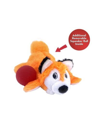 Kong Gozie Pocketz Zorro De Peluche Con Sonido Para Perros Tamaño M