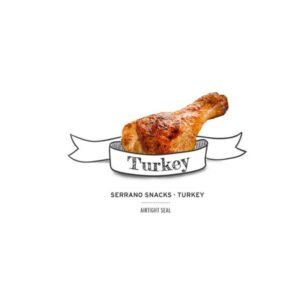 imagen de un muslo de pavo cocinado Mediterranean Natural Serrano Snacks De Pavo Para Perros