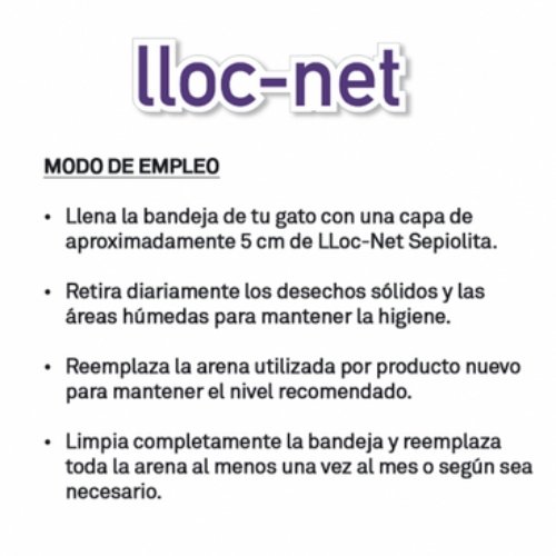 Lloc Net Arena Absorbente Para Gatos Aroma A Lavanda 5kg