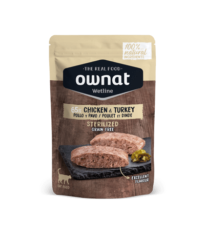 Ownat Wetline Sterilized Pollo & Pavo Gato