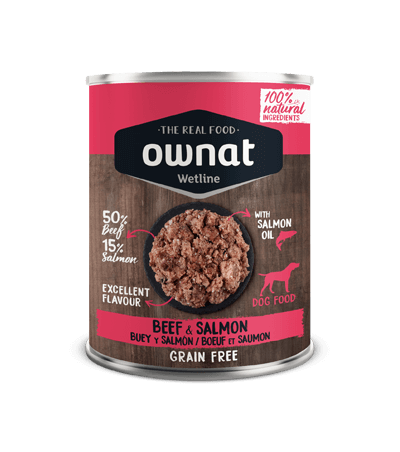 Ownat Wetline Ternera y Salmón para perros