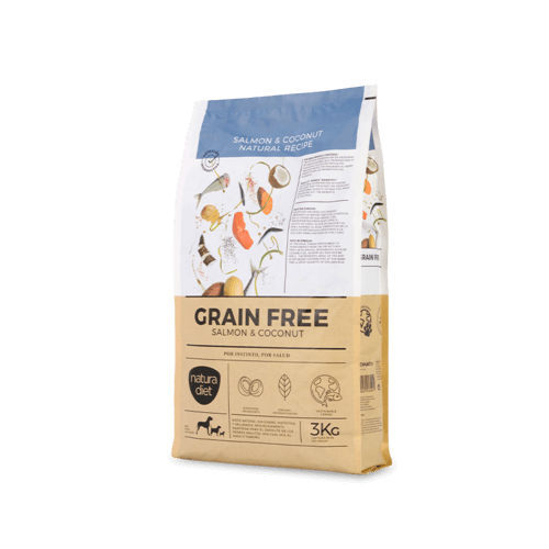 Natura Diet Grain Free Salmón Y Coco Natural Para Perros