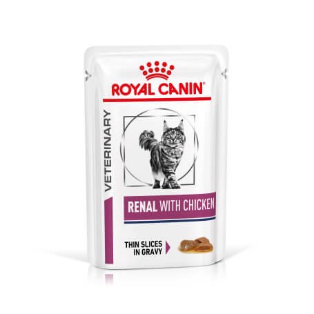 Royal Canin Comida Húmeda Renal Con Pollo En Salsa 12x85gºº
