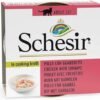 Schesir Pack 14 Comida Húmeda De Pollo Con Gambas Para Gato