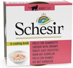 Schesir Pollo Con Gambas En Caldo Comida Húmeda Gato