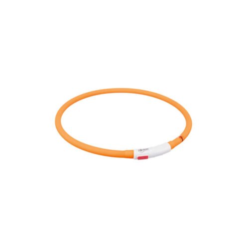 Trixie Collar De Aro Flash Usb Silicona Naranja Para Perrosºº