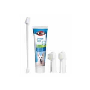Trixie Set Higiene Dental Pasta Y Cepillos Dedos Para Perros