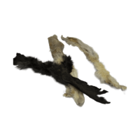 snack natural orejas conejo peludas perro