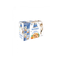 brit-care-cat-multipack-filetes-en-gelatina-gato-adulto-comida-humeda-para-gatos Pack frontal del producto Brit Care Cat Multipack Filetes en Gelatina