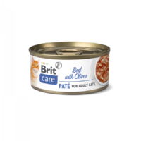 brit-care-cat-pate-gato-adulto-pate Lata frontal del producto Brit Care Cat Paté de Ternera con Aceitunas