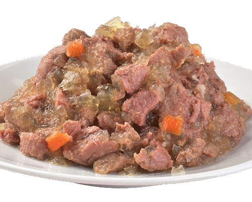 filetes en gelatina brit care cat pouch choice pollo con queso en gelatina 85 g servidos en un plato blanco
