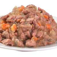 Plato con el contenido del sobre Brit Care Cat Pouch Trucha y Bacalao en Gelatina