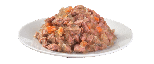 Plato con el contenido del sobre Brit Care Cat Pouch Trucha y Bacalao en Gelatina