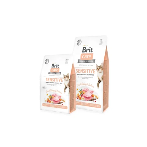 Pack de comida Brit Care Cat Sensitive Healthy Digestion Delicate Taste