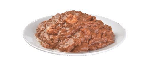 Vista del contenido del producto Brit Care Cat Sterilized Paté de Atún con Gambas