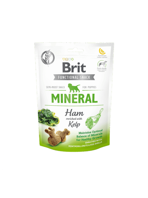 snack brit care functional mineral para cachorros con jamon y algas