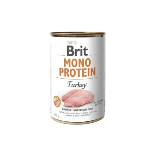 lata individual de Brit Mono Protein Pavo 400 g