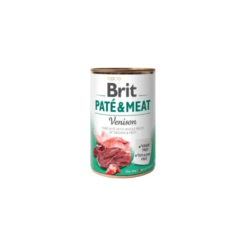 lata frontal Brit Paté & Meat Venado y Pollo