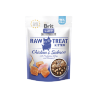 brit-raw-treat-cat-kitten-pollo-y-salmon-con-probioticos-gato-gatito-comida-humeda-gatitos-brit-care envase de Brit Raw Treat Cat Kitten Pollo Y Salmón Con Probióticos
