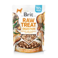 Snack funcional Brit Raw Treat Digestion con pollo