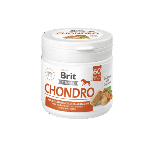 envase suplemento brit vitamins chondro 60 tabletas perros