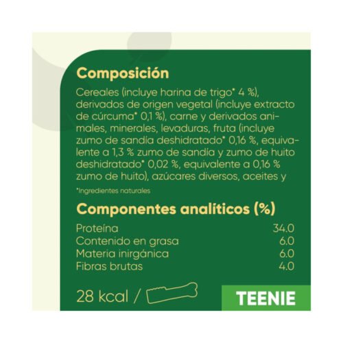 Imagen de la composición y análisis nutricional