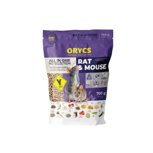 Orycs Alimento Completo Para Ratas Y Ratones en bolsa de 700 g morada
