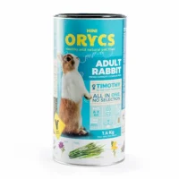 Orycs Alimento Para Conejo Adulto Adult Rabbit en envase cilíndrico azul