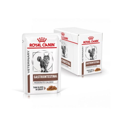 Royal Canin Gastrointestinal Moderate Calorie caja de sobres gato