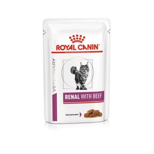 Royal Canin Renal con vacuno gato pack frontal