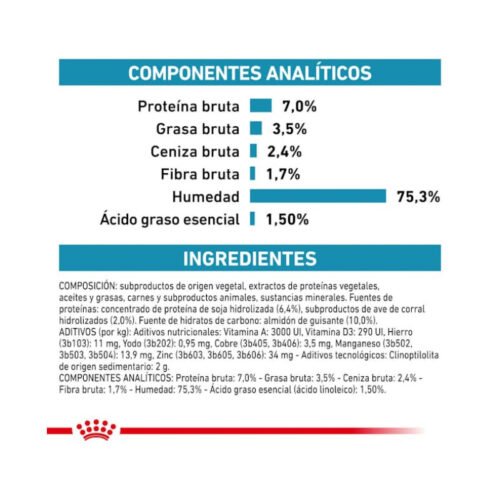 Royal Canin Hypoallergenic Paté ración servida