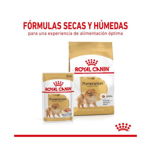 Imagen lateral del saco Royal Canin Pomeranian Adult