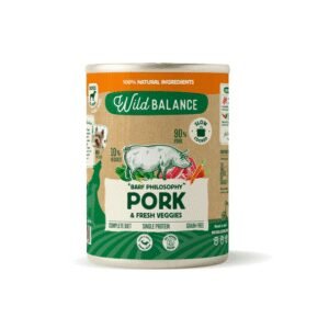 Lata Wild Balance BARF cerdo con verduras